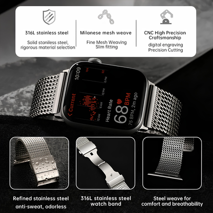 ALTUS Mesh Strap - Steel Mesh Band For Apple Watch