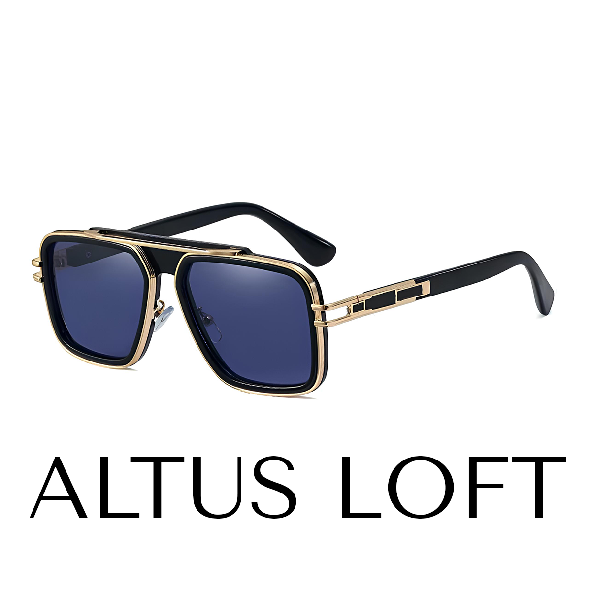 ALTUS Retros - Vintage Square Framed Sunglasses