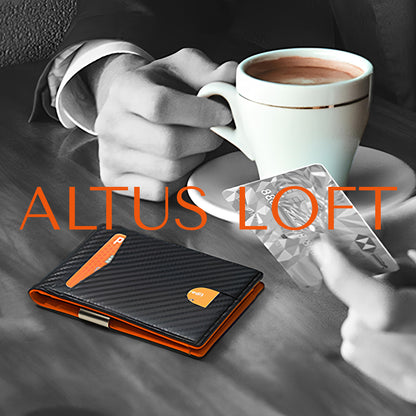 Minimalist Men's Ultra-Thin RFID Blocking Wallet