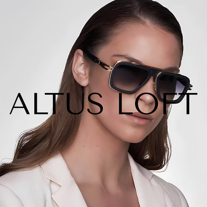 ALTUS Retros - Vintage Square Framed Sunglasses