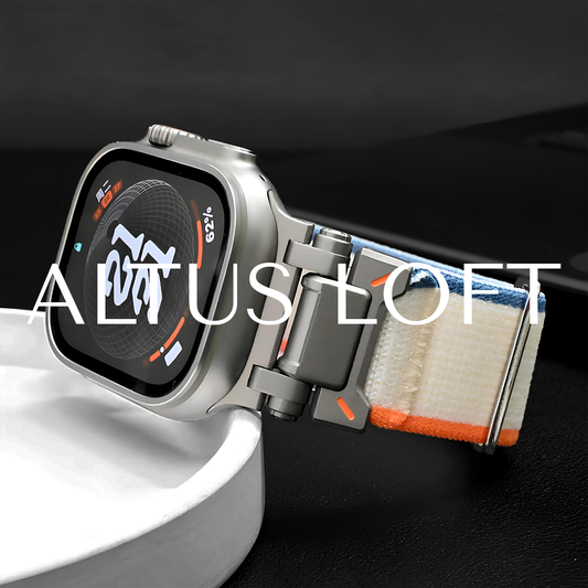 Striped ALTUS Trail Loop Bracelet for Apple Watch