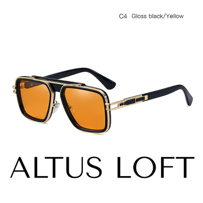 ALTUS Retros - Vintage Square Framed Sunglasses