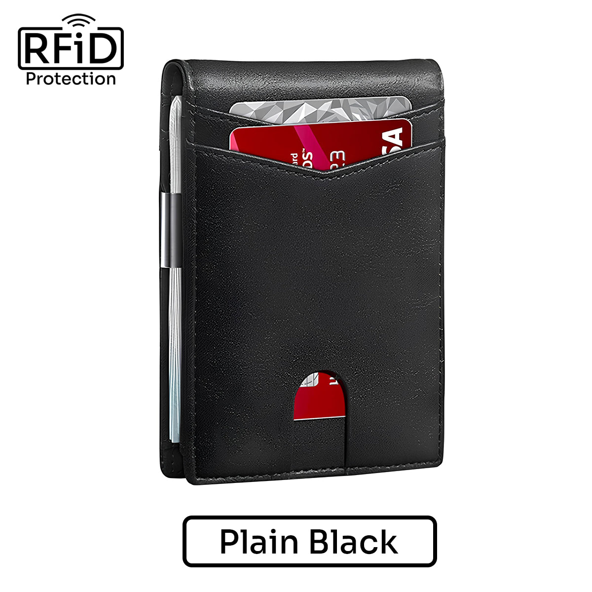 Minimalist Men's Ultra-Thin RFID Blocking Wallet
