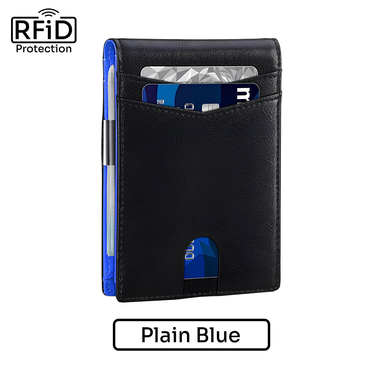 Minimalist Men's Ultra-Thin RFID Blocking Wallet