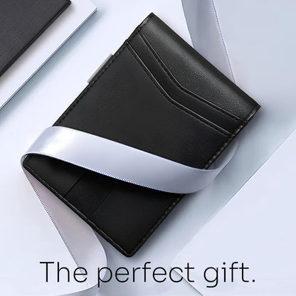 Minimalist Men's Ultra-Thin RFID Blocking Wallet