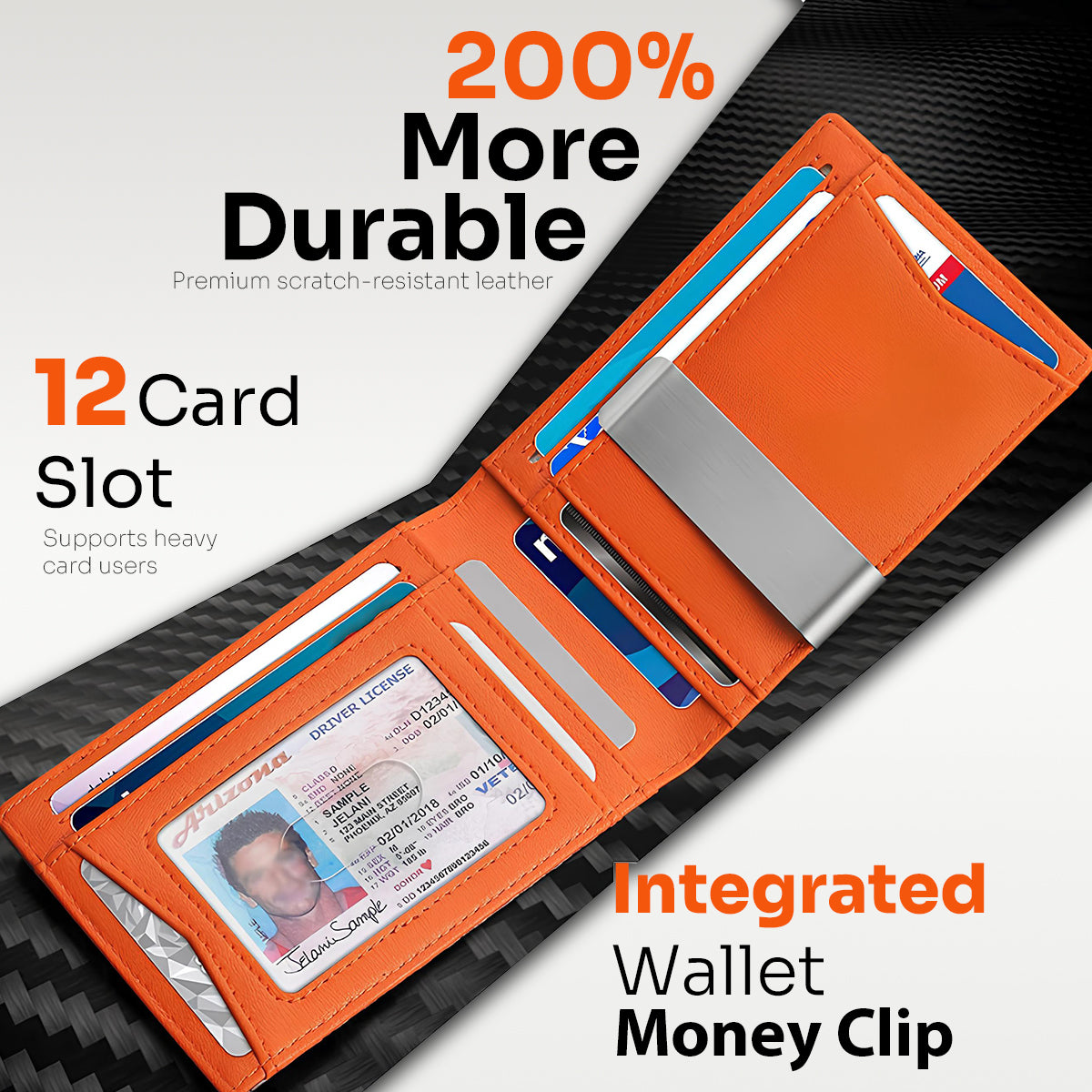 Minimalist Men's Ultra-Thin RFID Blocking Wallet