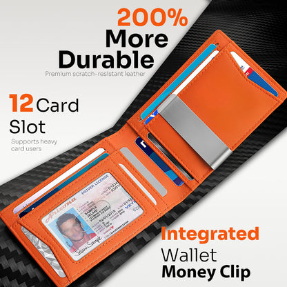 Minimalist Men's Ultra-Thin RFID Blocking Wallet