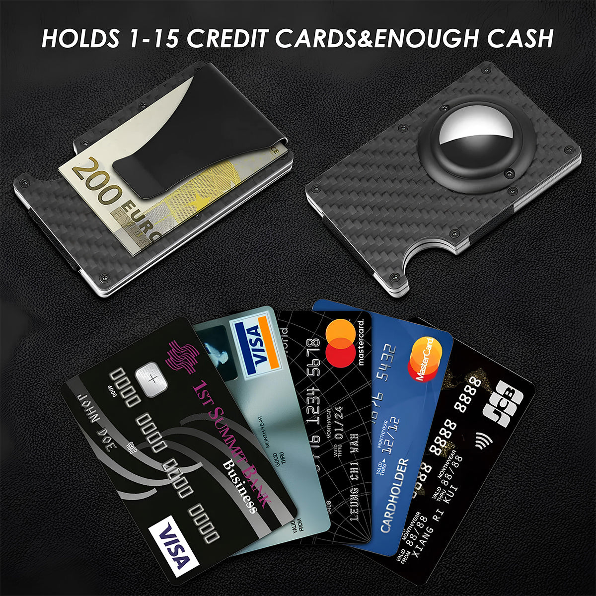 Mens IronClad Wallet - Support Apple Air Tag