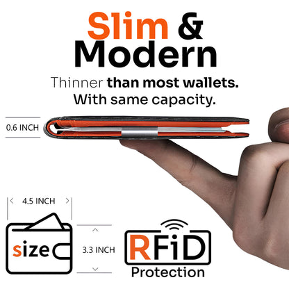 Minimalist Men's Ultra-Thin RFID Blocking Wallet