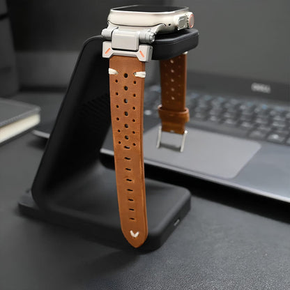 ClassicTouch - Genuine Leather Watchband - ALTUS LOFT - ALTUS LOFT - Brown - Apple Watch 42mm - ClassicTouch - Genuine Leather Watchband - brown-for Apple Watch 42mm