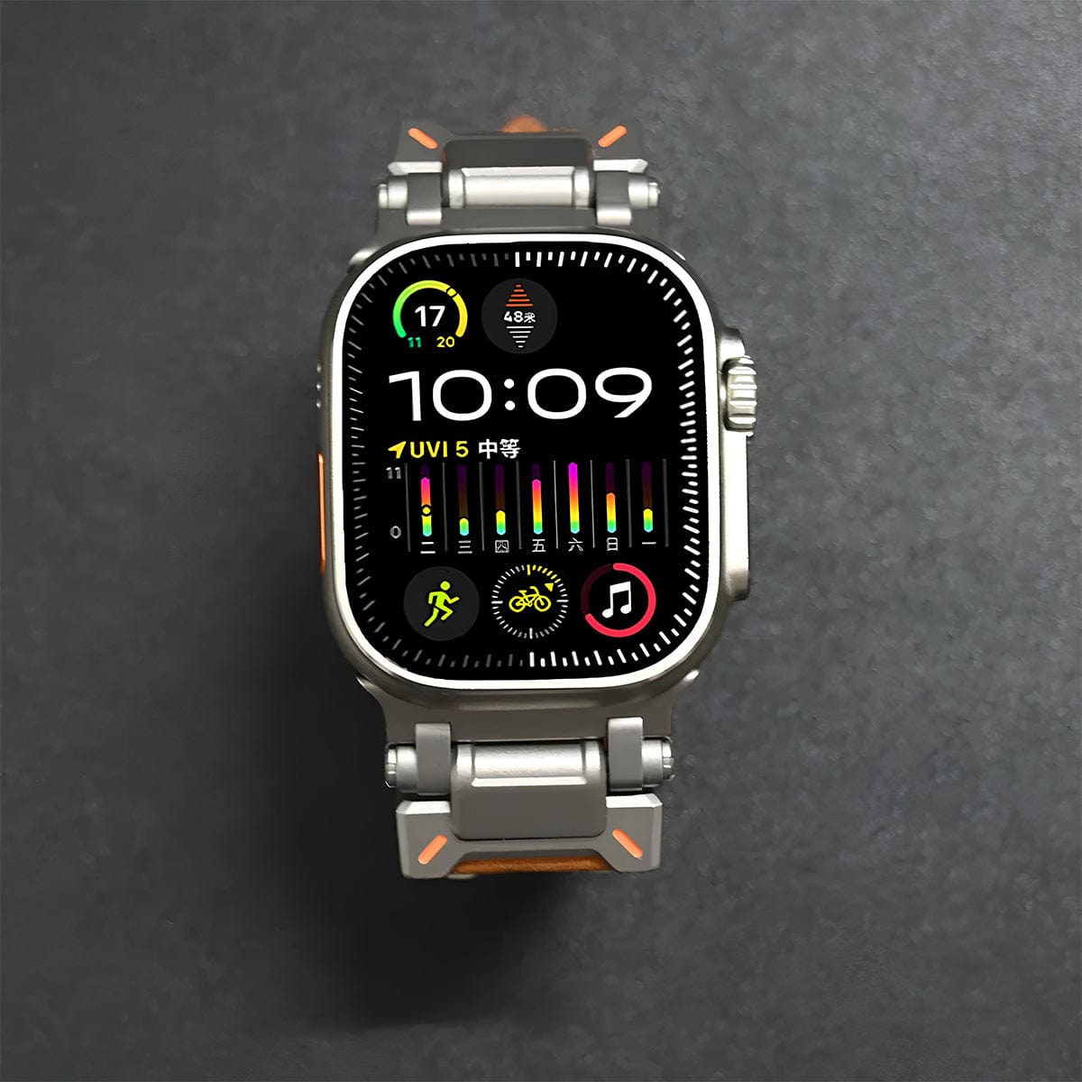 ClassicTouch - Genuine Leather Watchband - ALTUS LOFT - ALTUS LOFT - Brown - Apple Watch 42mm - ClassicTouch - Genuine Leather Watchband - brown-for Apple Watch 42mm