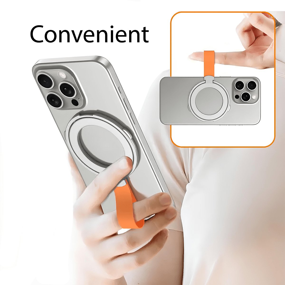 MagRotate - ALTUS LOFT - ALTUS LOFT - Silver & Orange - - MagRotate - 1005006286504311-silver-1